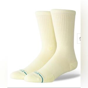 Stance, Unisex, Icon, Butter, Medium socks casual, cotton  new